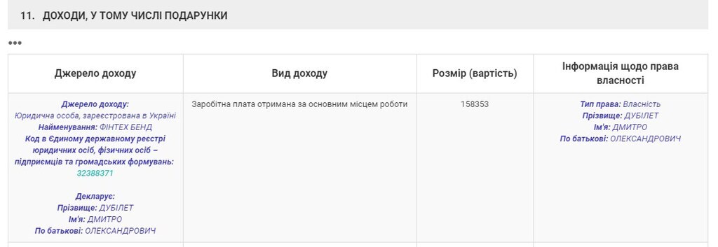 Декларация министра: Дубилет как руководитель Монобанка получал зарплату лишь 11 тыс. грн qtdiqhxiqkriuzglv